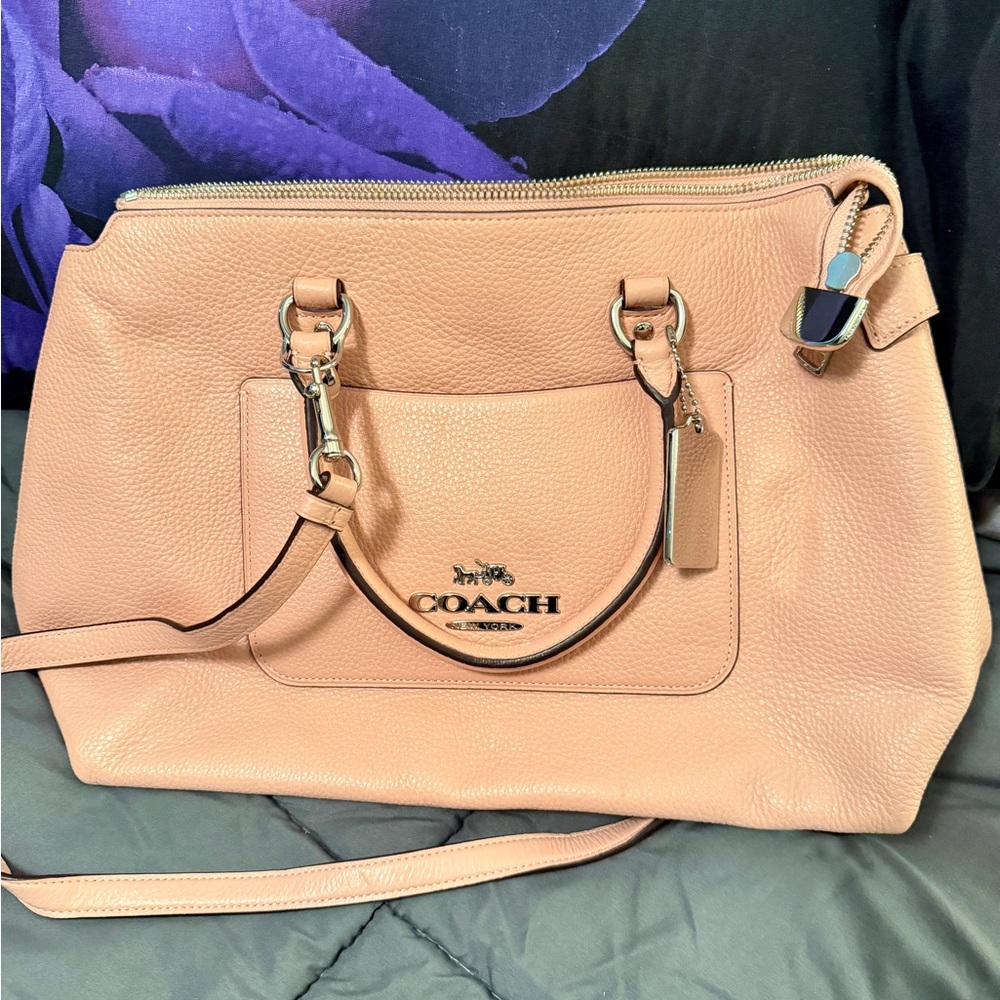Coach Blush Leather Shoulder Bag